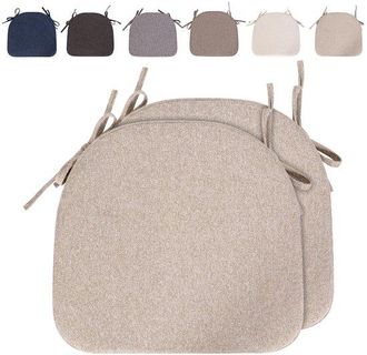 OEM C&oacute;modo Coj&iacute;n Semicircular Para Silla Con Funda Antideslizante Extra&iacute;ble, Juego De 2 Unidades
