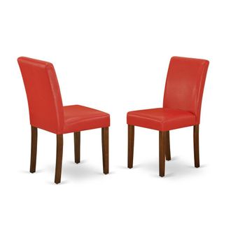 East West Furniture Dining Chair Mahogany, ABP3T72