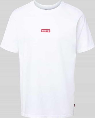 Levi's Relaxed Fit T-Shirt mit Label-Stitching und Rundhalsausschnitt in Weiss, Größe XL