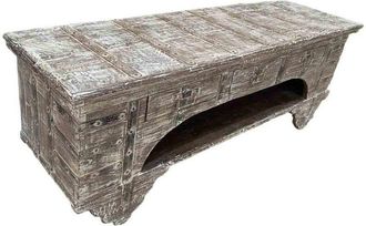 Wanderlust Deco Mueble Bajo De Madera Artesanal 165-175x45x57h Cm