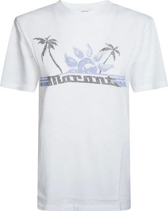 Isabel Marant T-Shirts, female, White, Size: XS Zewel Tee Shirt