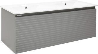 Puma Mueble de baño con lavabo Savona 118x43x44,8 cm, gris mate (SAVONA120GM) - Naturel