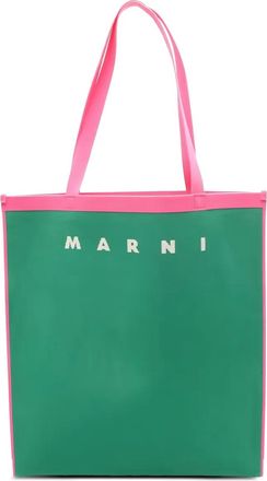 Marni Borsa tote con logo - Verde
