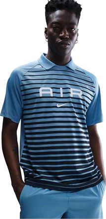 Nike Heren Air Swoosh Stripes Poloshirt (Blauw)