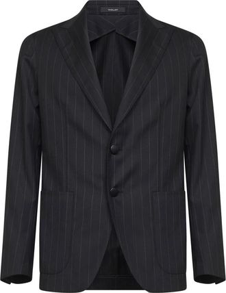 Tagliatore Single-breasted Blazer - Heren - Blazers - Zwart - M - Jassen