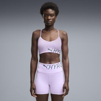 Puma Reggiseno sportivo PUMA x HYROX PWRMODE da donna, Abbigliamento, Viola, 3XL