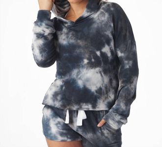 Glyder Rush Long Sleeve Hoodie In Nautical Wash