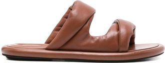 Officine Creative Estens 102 slides - women - Calf Leather/Calf Leather/Rubber - 37 1/2 - Brown