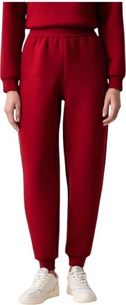 A|X Armani Exchange High Waist Sweatpants - Dames - Broeken - Rood - Maat: S Viscose