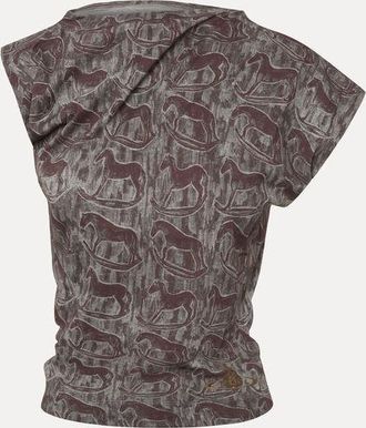 Vivienne Westwood Hebo Top Printed Co Jersey Red-rocking-horses XS Women
