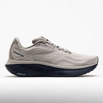 Saucony Mens Ride 18 Running Shoes In Dove/navy