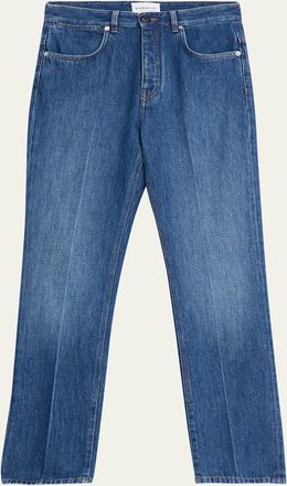 Givenchy Mens Shadow-Wash Slim Straight-Leg Jeans
