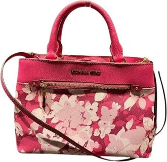 Michael Kors Pre-owned Handbags, female, Pink, Size: ONE SIZE Pre-owned Leather Handbag