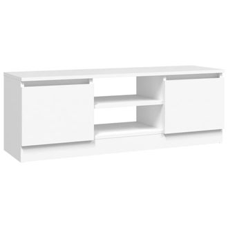 vidaXL Vidaxl - Mueble De Tv Con Puerta Blanco 102x30x36 Cm