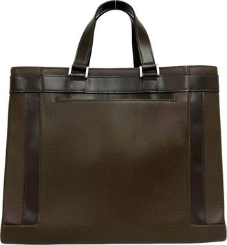 Louis Vuitton Brown Leather Handbag Tote Bag (Pre-Owned)