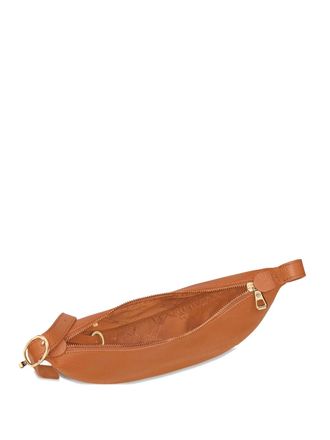 Longchamp small Le Foulonn&eacute; grained-leather crossbody bag - women - Calf Leather/Recycled Polyester - One Size - Brown