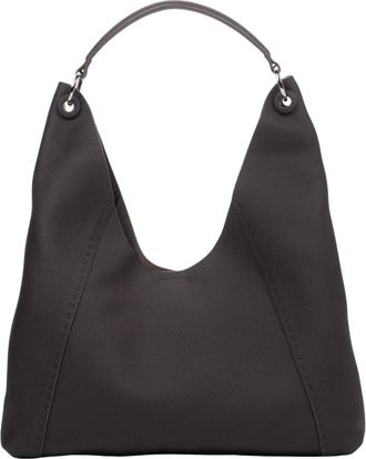 Estro & Luminara Handbags, female, Brown, Size: ONE SIZE Spacious Hobo Bag