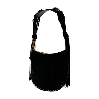 Isabel Marant Womens Oskan Shoulder Bag Black Calfskin