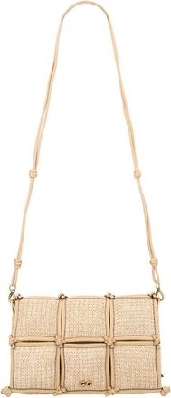 Cult Gaia Gaia Puff Woven Raffia Shoulder Bag
