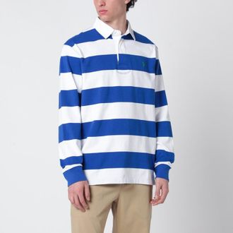Polo Ralph Lauren White/blue striped Classic Fit polo shirt