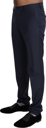 Dolce & Gabbana Navy Blue Dress Formal Men Trouser Mens Pants
