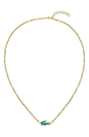 Lacoste Mens Arthor Necklace in Gold at Nordstrom