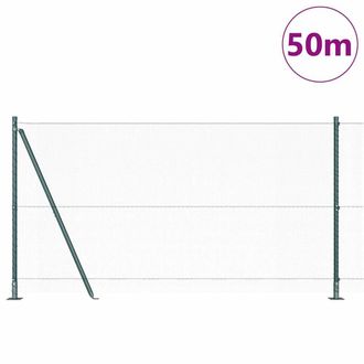 Berkfield Home Hexagon Fence Green 1.2x50 m Steel