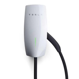 Tesla Estaci&oacute;n De Carga Para Coche Con Wi-fi Y Conector De Pared Tesla Gen 3 De Hasta 7,4 Kw/22 Kw, Cable De 7,3 M, Blanco, Te-wc-gen3