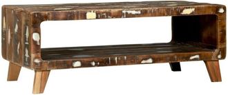 vidaXL Coffee Table Multicolour 90 x 50 x 35 cm Solid reclaimed wood Vidaxl