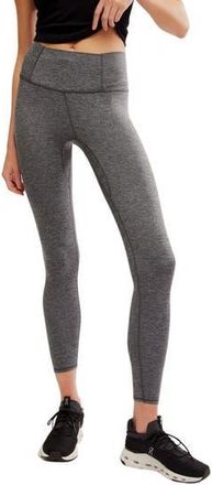 Free People FP Movement Never Better Heathered Leggings in Black Heather at Nordstrom Rack, Size X-Large