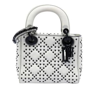 Dior Pre-owned Lady Dior Handbag - Dames - Pre-owned - Wit - Maat: ONE Size Leer