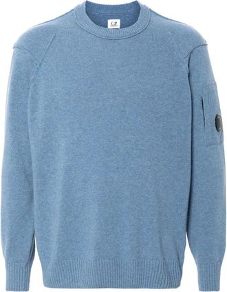 C.P. Company Trui met ronde hals - Heren - Ronde hals truien - Blauw - L - Katoen - Truien & Vesten