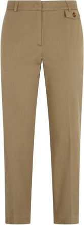 Liu Jo Beige Broek voor Vrouwen- Stijlvol Ontwerp - Dames - Vrijetijds broeken - Beige - L - Katoen - Broeken