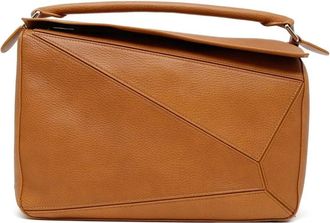 Loewe Borsa tote Puzzle grande in pelle - Marrone