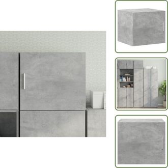 vidaXL Armadietto in legno - vidaXL Mobile a Parete Grigio Cemento 45x42,5x40 cm Legno Multistrato - Mobiletto in legno multistrato