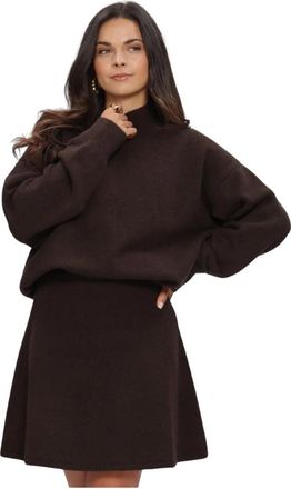 Notre-V Nv-Iga Sweater - Dames - Truien - Bruin - Maat: M Wol