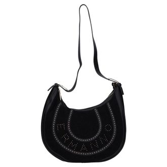 Ermanno Scervino Tas van imitatieleer en imitatiebont - Dames - Tassen - Zwart - Maat: ONE Size Leer