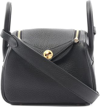 Herm&egrave;s 2025 Mini Clemence Lindy shoulder bag - Black