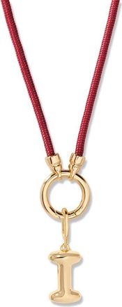 Brook & York Kai Initial Charm Necklace in Gold/Purple I at Nordstrom