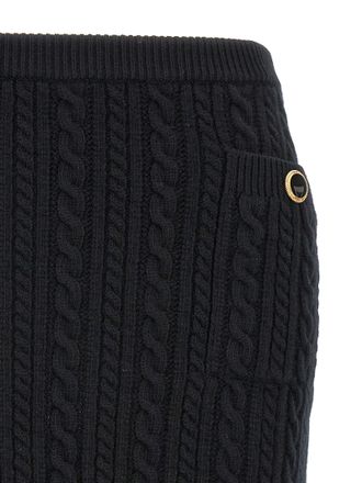 Alessandra Rich Wool Long Womens Skirt