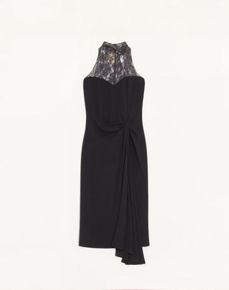 Valentino Abito In Georgette Donna NERO 46