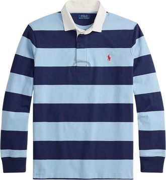Ralph Lauren Tops, Heren, Veelkleurig, S, Katoen, Het Iconische Rugby Poloshirt