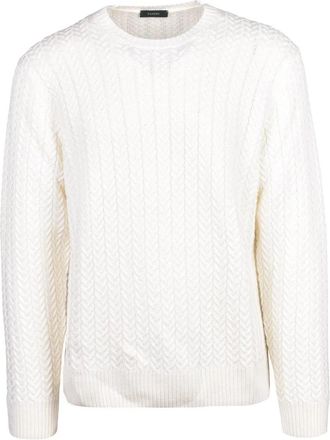 Zanone Crewneck Sweater - White