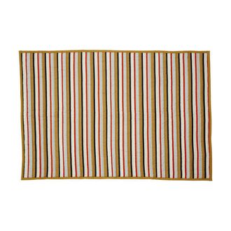 H&uuml;bsch Hubsch Plaid Confort De Algod&oacute;n A Rayas 140x200 Cm Multicolor