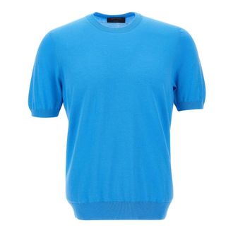 Gran Sasso Jumpers Light Blue - male - Gran Sasso - Round-neck Knitwear - Blue - 2XL - Knitwear