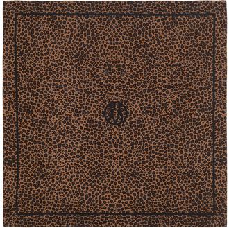 lescarf Leopard-print Silk Scarf - Brown - One Size