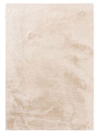benuta Alfombra de piel beige 140x200