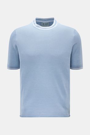 FTC Men - Short sleeve crew neck jumper light blue