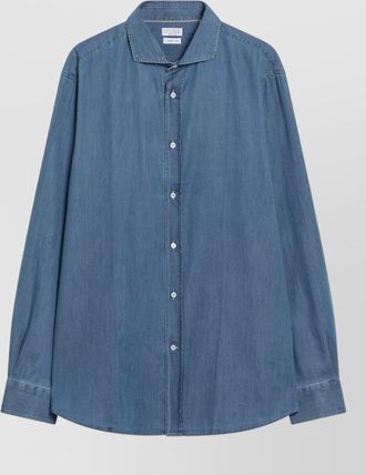 Brunello Cucinelli mens shirt long sleeves buttoned cuffs