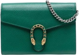 Gucci Pre-owned Cross Body Bags, female, Green, Size: ONE SIZE Pre-owned Dionysus Cross Body Bag